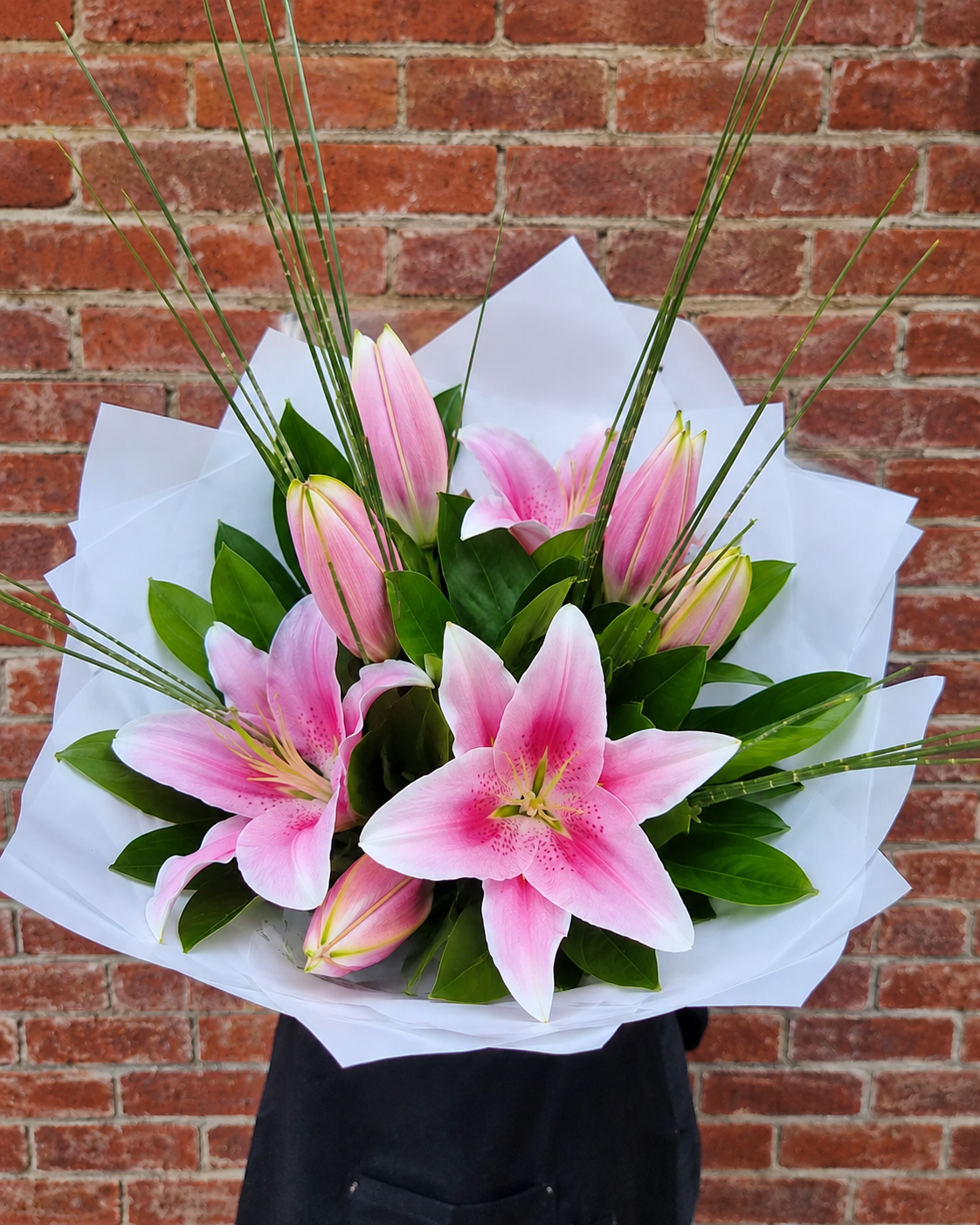 Pink Oriental Lily Bouquet