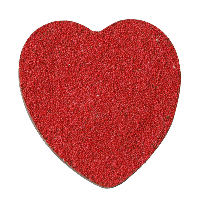 Sparkly red heart chocolate