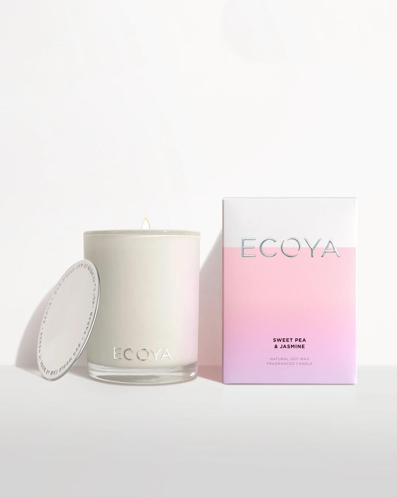 (ECOYA) Sweet Pea & Jasmine Madison Candle