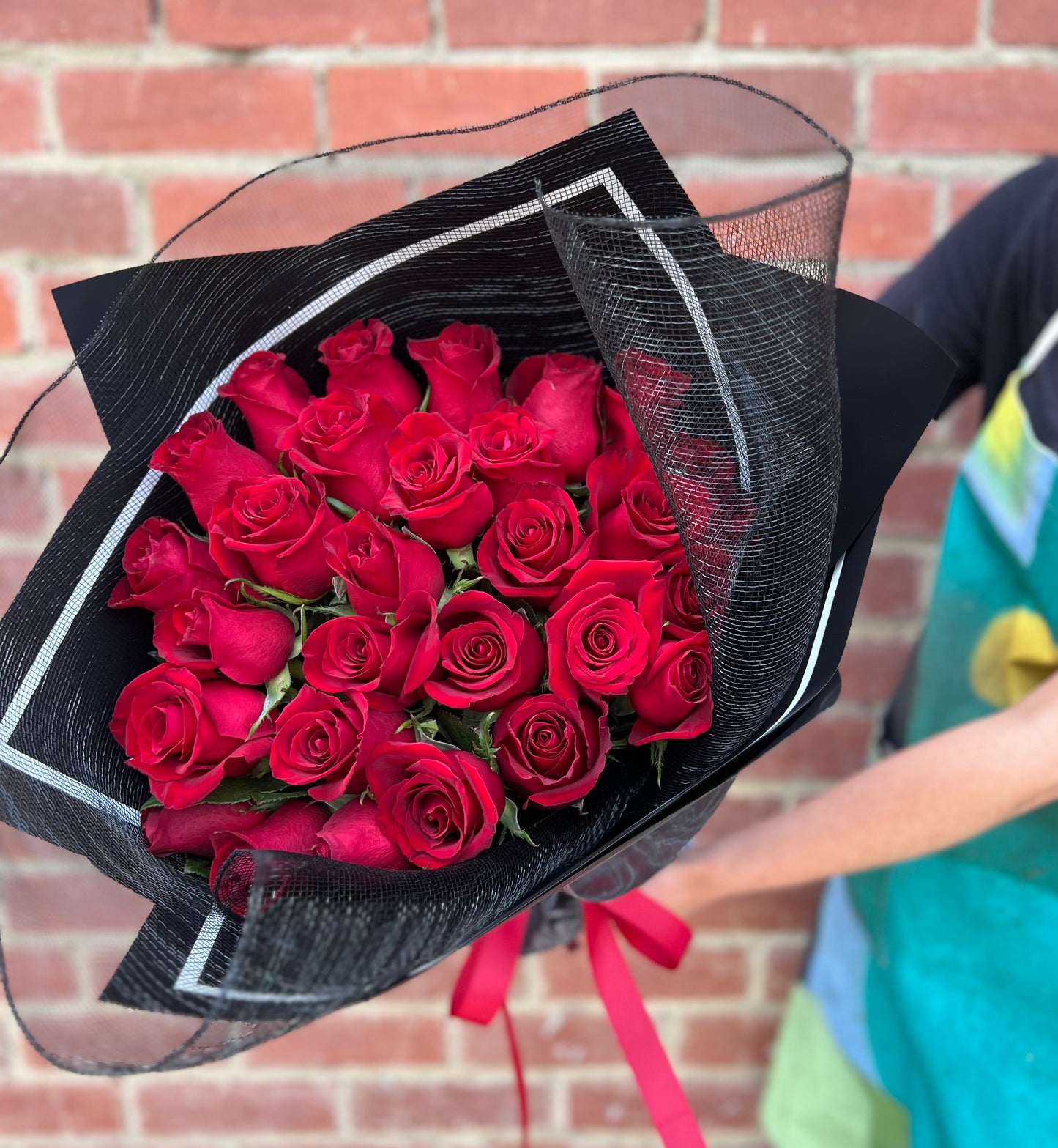 En Masse of Red Roses