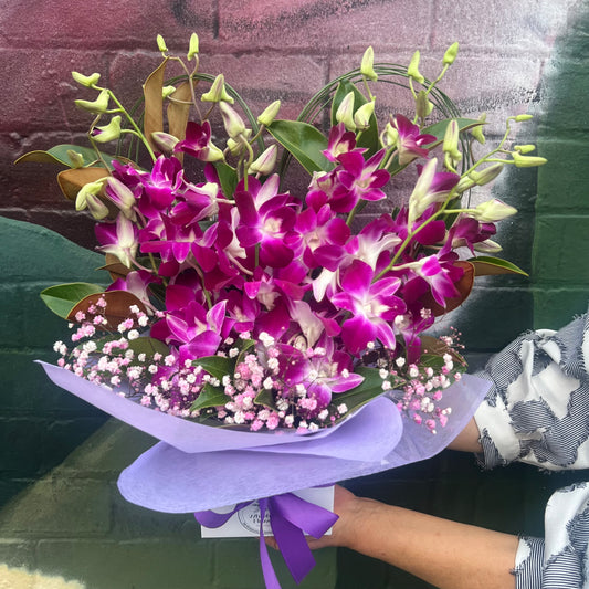 Orchids in Heart(Purple)