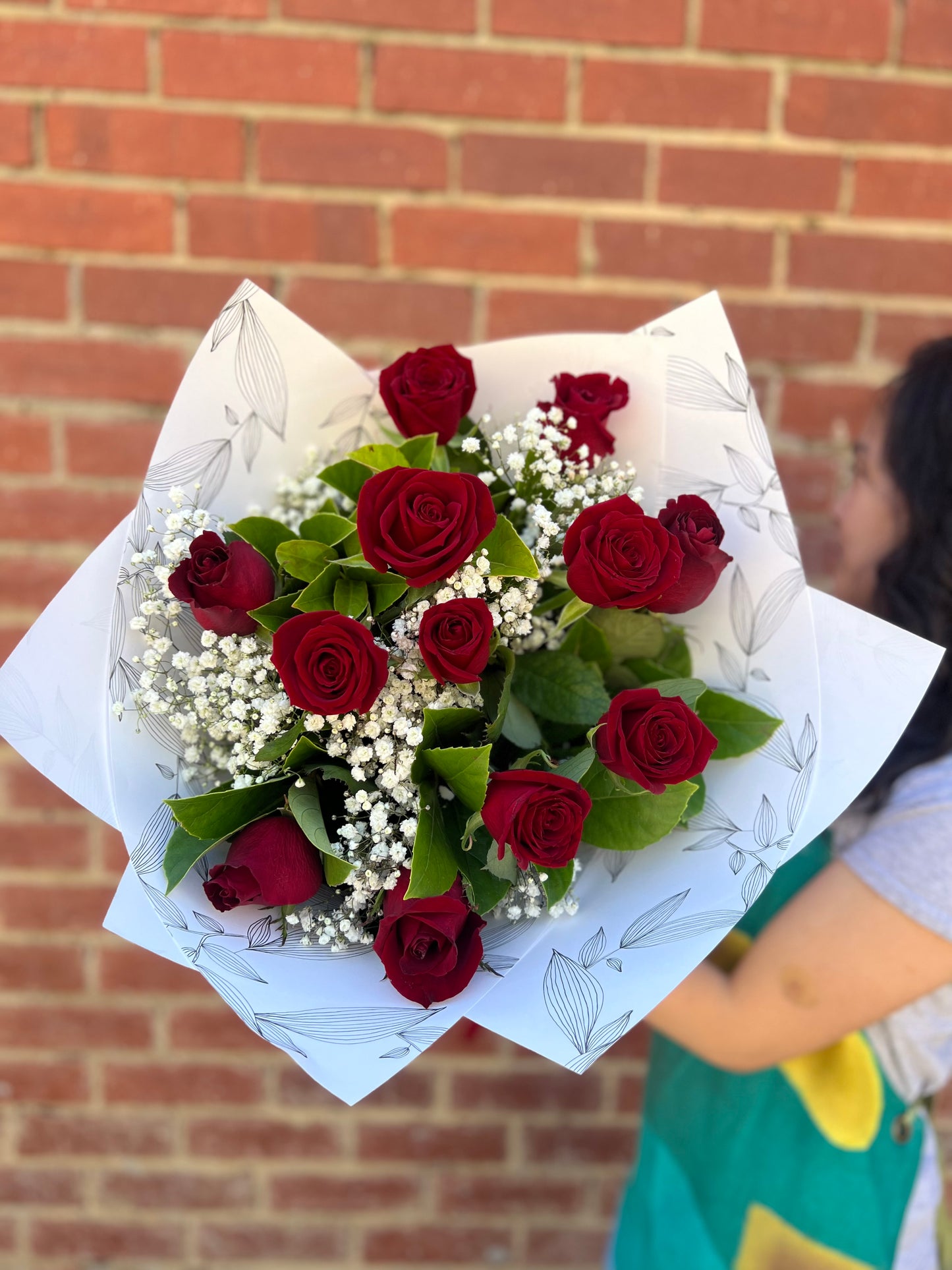 Dozen Roses Posy