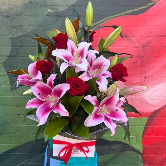 Red Rose & Lily Box