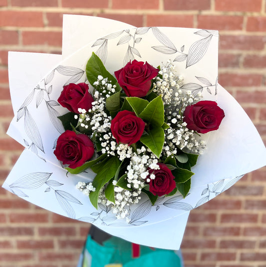 Half Dozen Rose Posy