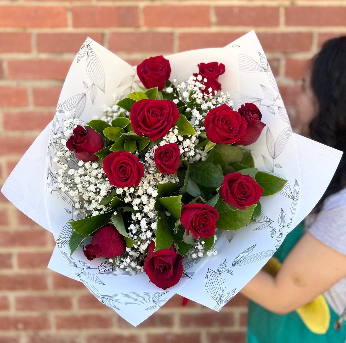 Dozen Roses Posy