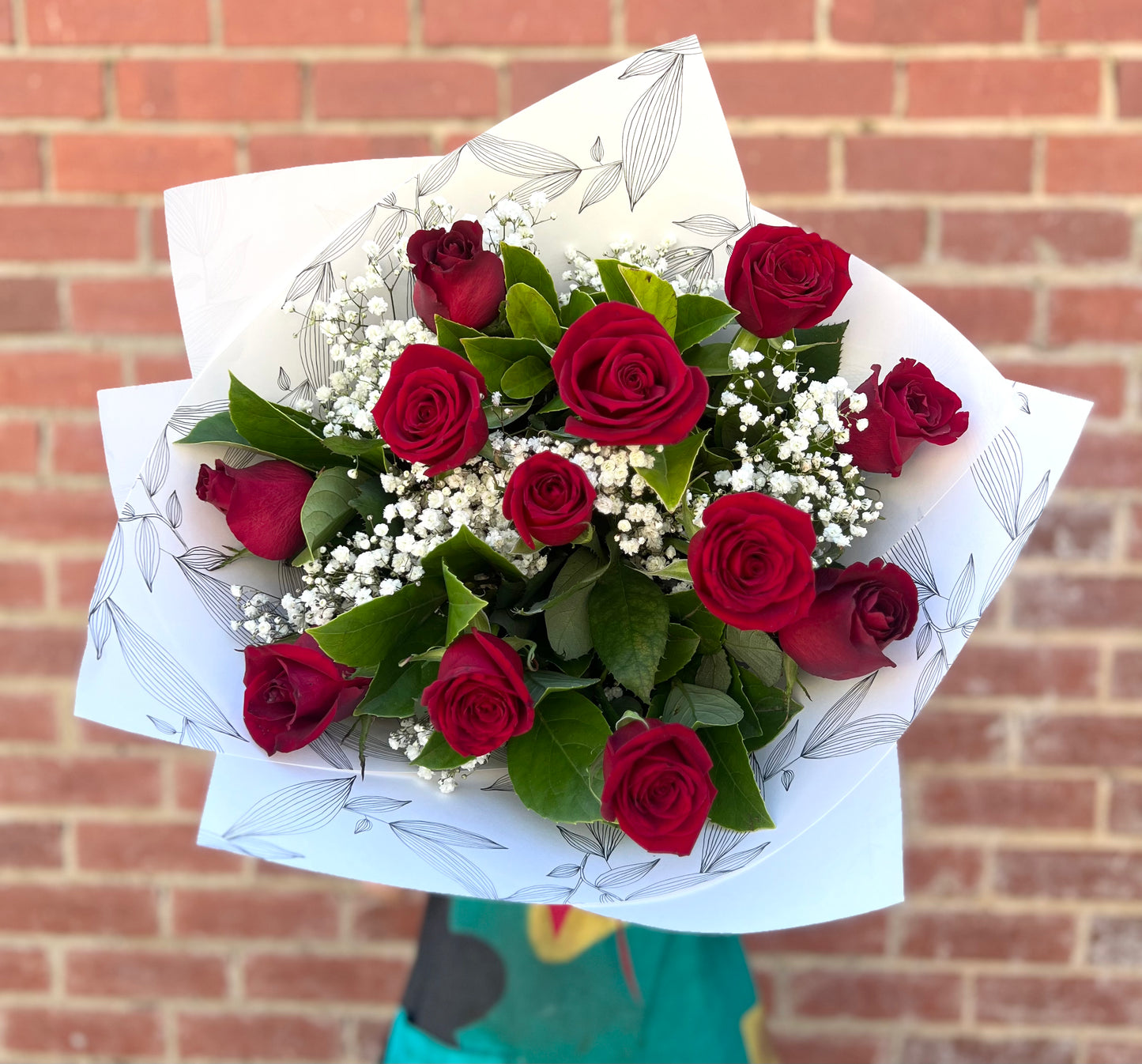 Dozen Roses Posy