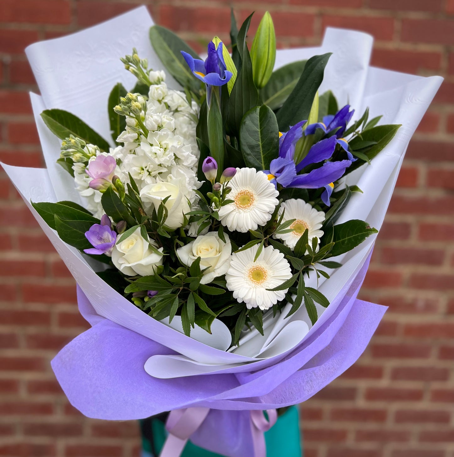 Whitehorse Bloom - Florist Choice Bouquet (Blue & White)