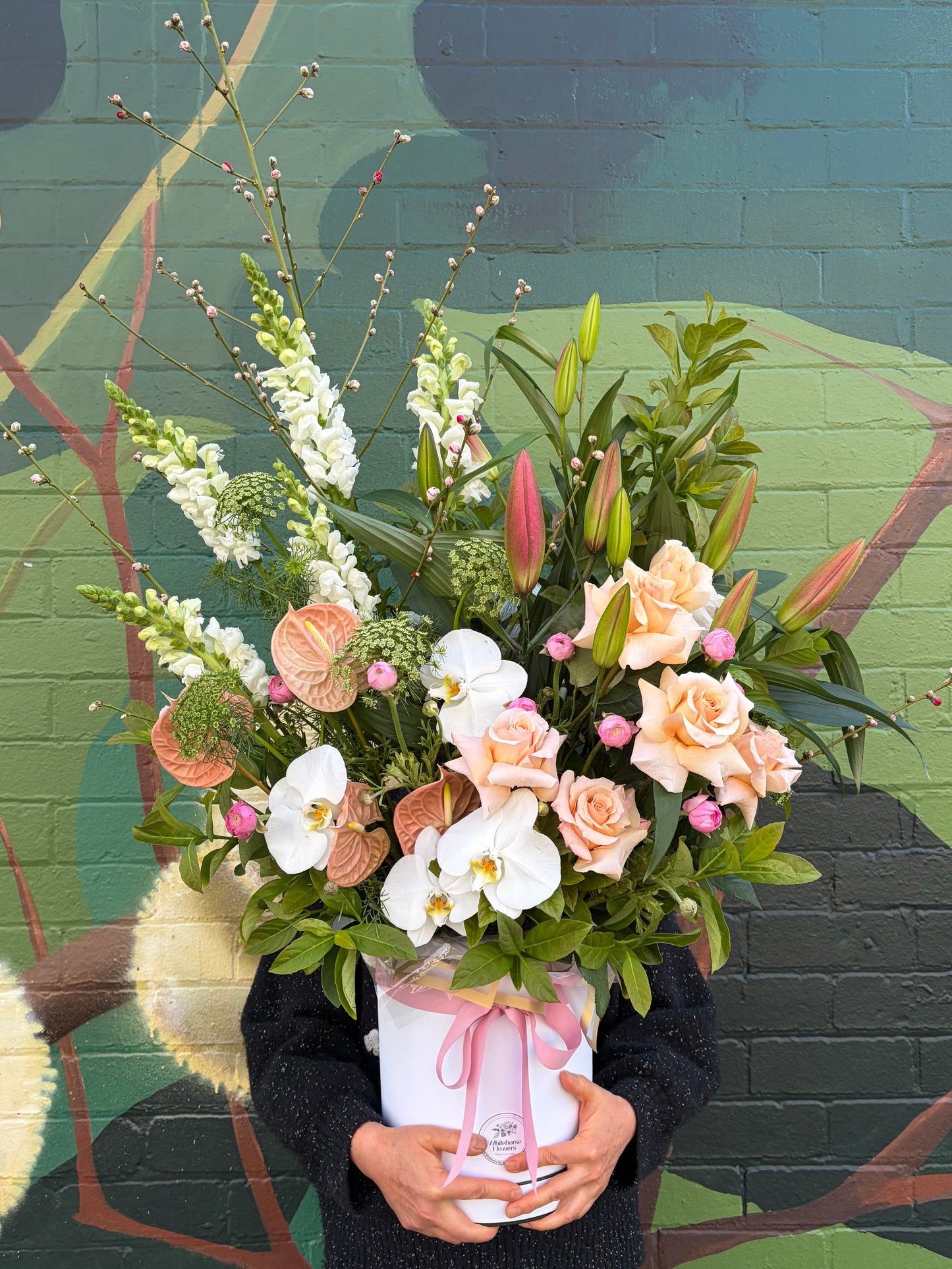 Spring Pastel Hat Box – Florist’s Choice